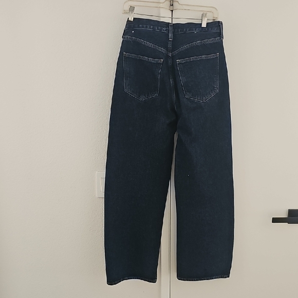 Agolde Barrel Leg Indigo Denim Jeans Size 27 - Picture 3 of 6